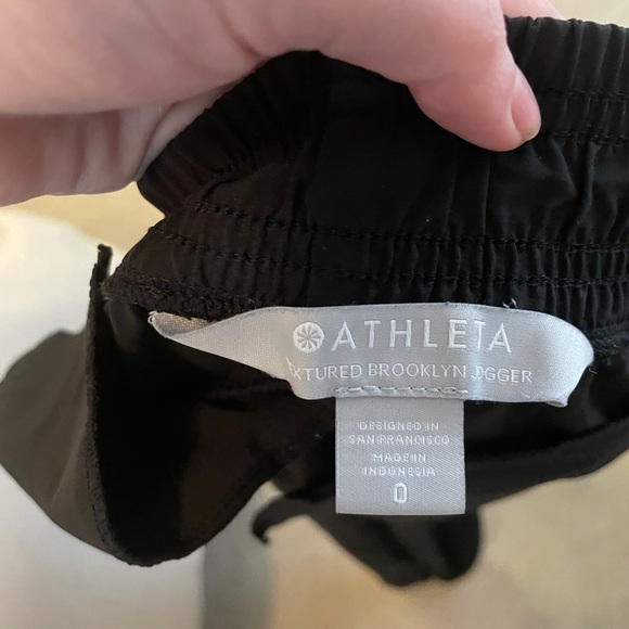 Athleta Textured Brooklyn Jogger Black Size 0 but fits size 2/4 - Picture 4 of 10